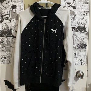 Victoria’s Secret Pink rhinestone dog hoodie